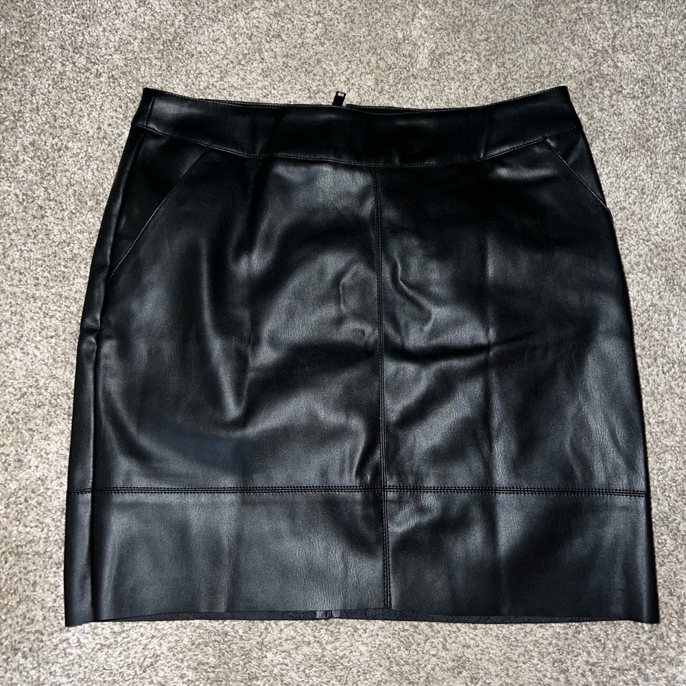 Faux Leather Skirt